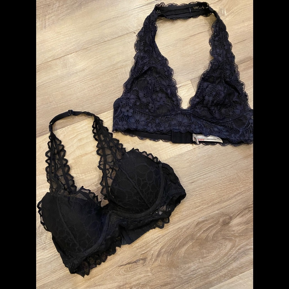 Bralettes Two (1) small Free people Intimately (1) small Pink